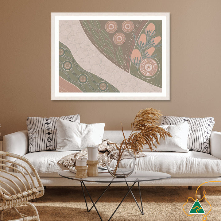 NATIVE BANKSIA I - Framed Print