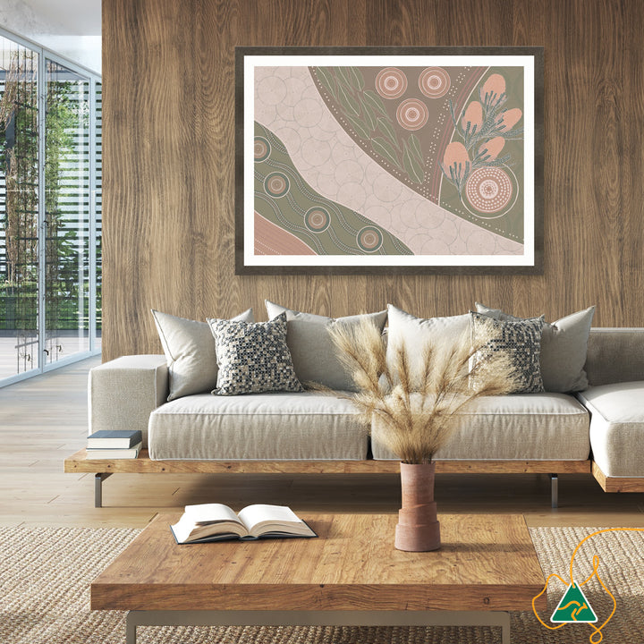 NATIVE BANKSIA I - Framed Print