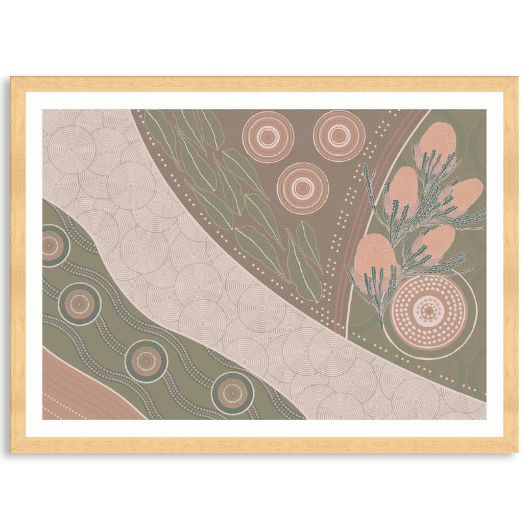 NATIVE BANKSIA I - Framed Print