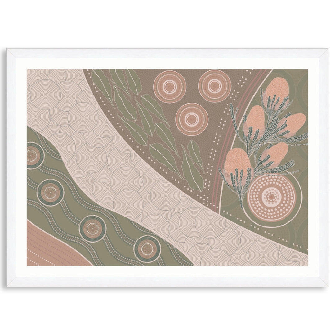 NATIVE BANKSIA I - Framed Print