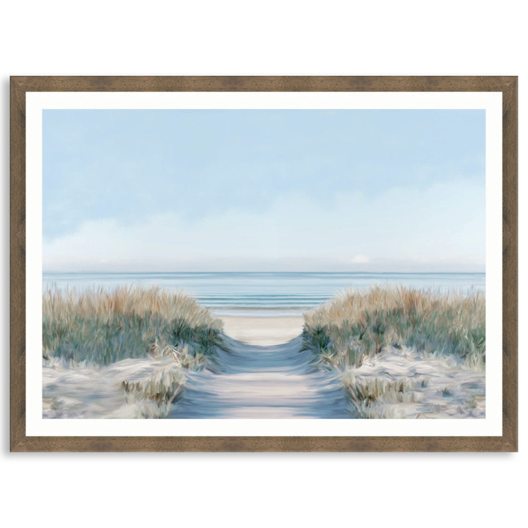 SANDY PATH I - Framed Print