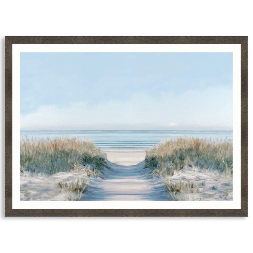 SANDY PATH I - Framed Print