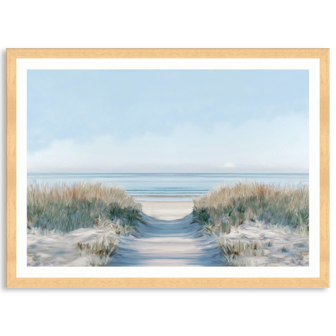 SANDY PATH I - Framed Print