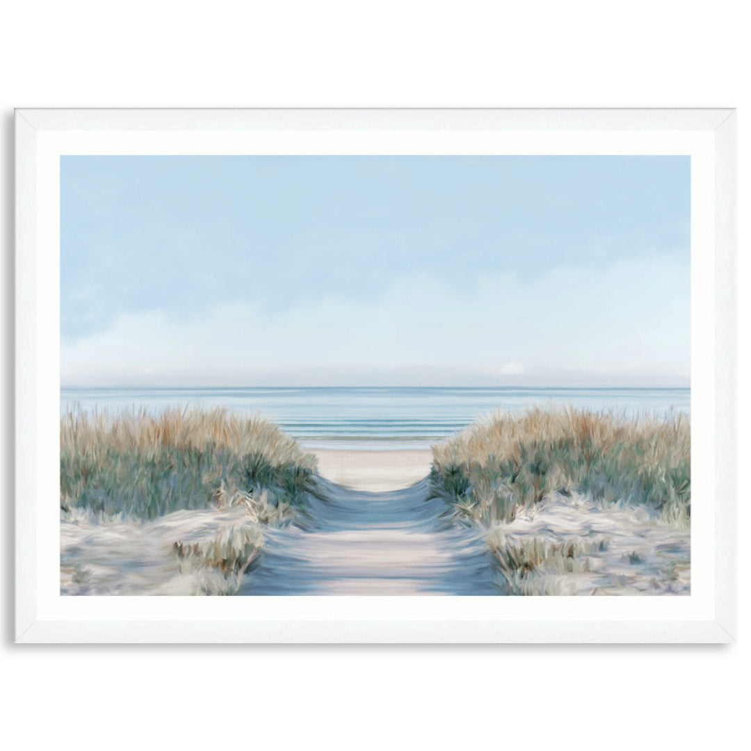 SANDY PATH I - Framed Print