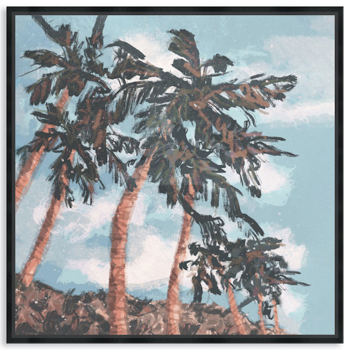 PALM BEACH II - Framed Canvas