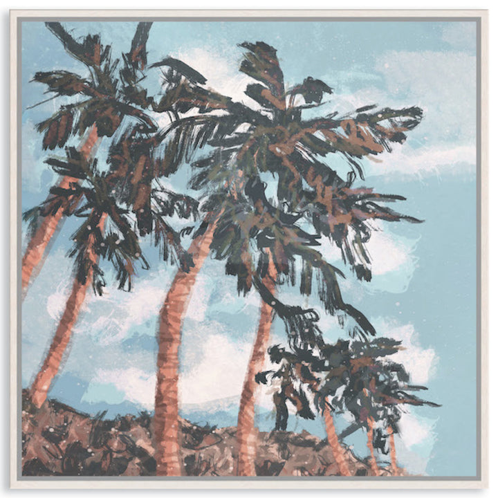 PALM BEACH II - Framed Canvas