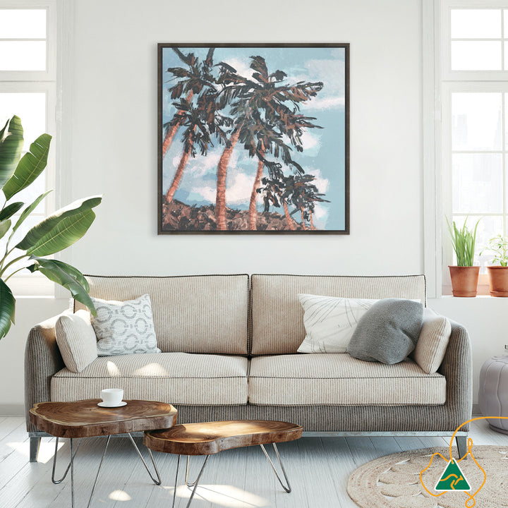 PALM BEACH II - Framed Canvas