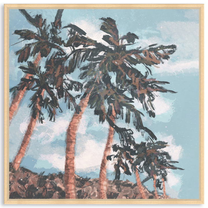 PALM BEACH II - Framed Canvas