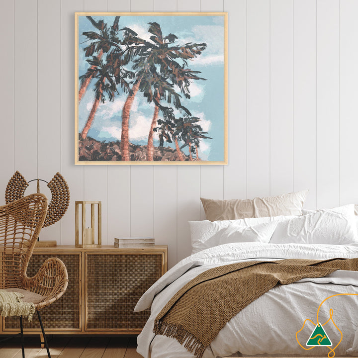 PALM BEACH II - Framed Canvas