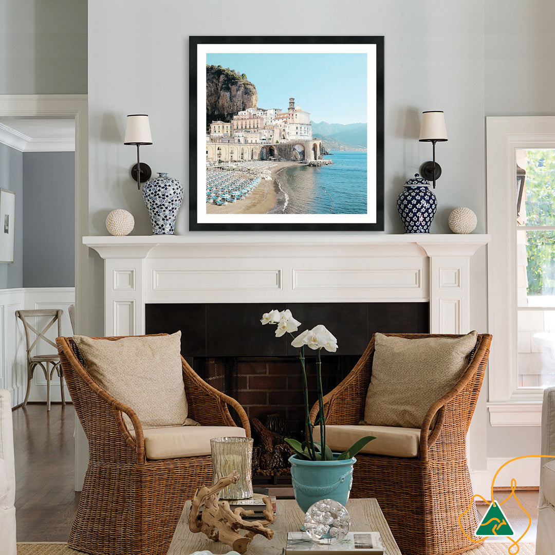 AMALFI BEACH II - Framed Print