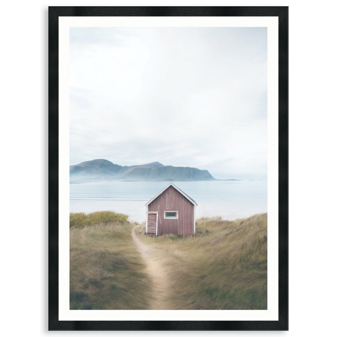 FISHING SHACK II - Framed Print