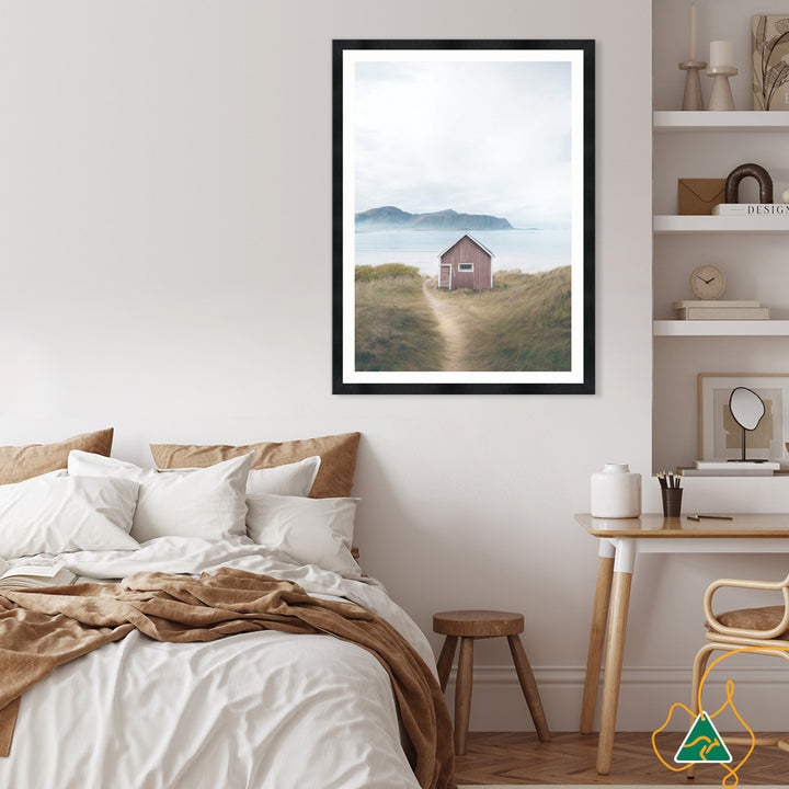 FISHING SHACK II - Framed Print