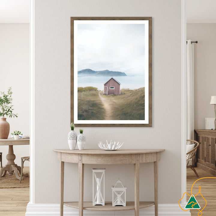 FISHING SHACK II - Framed Print