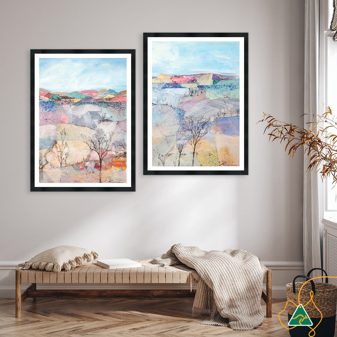 SPARKLING HORIZONS I - Framed Print