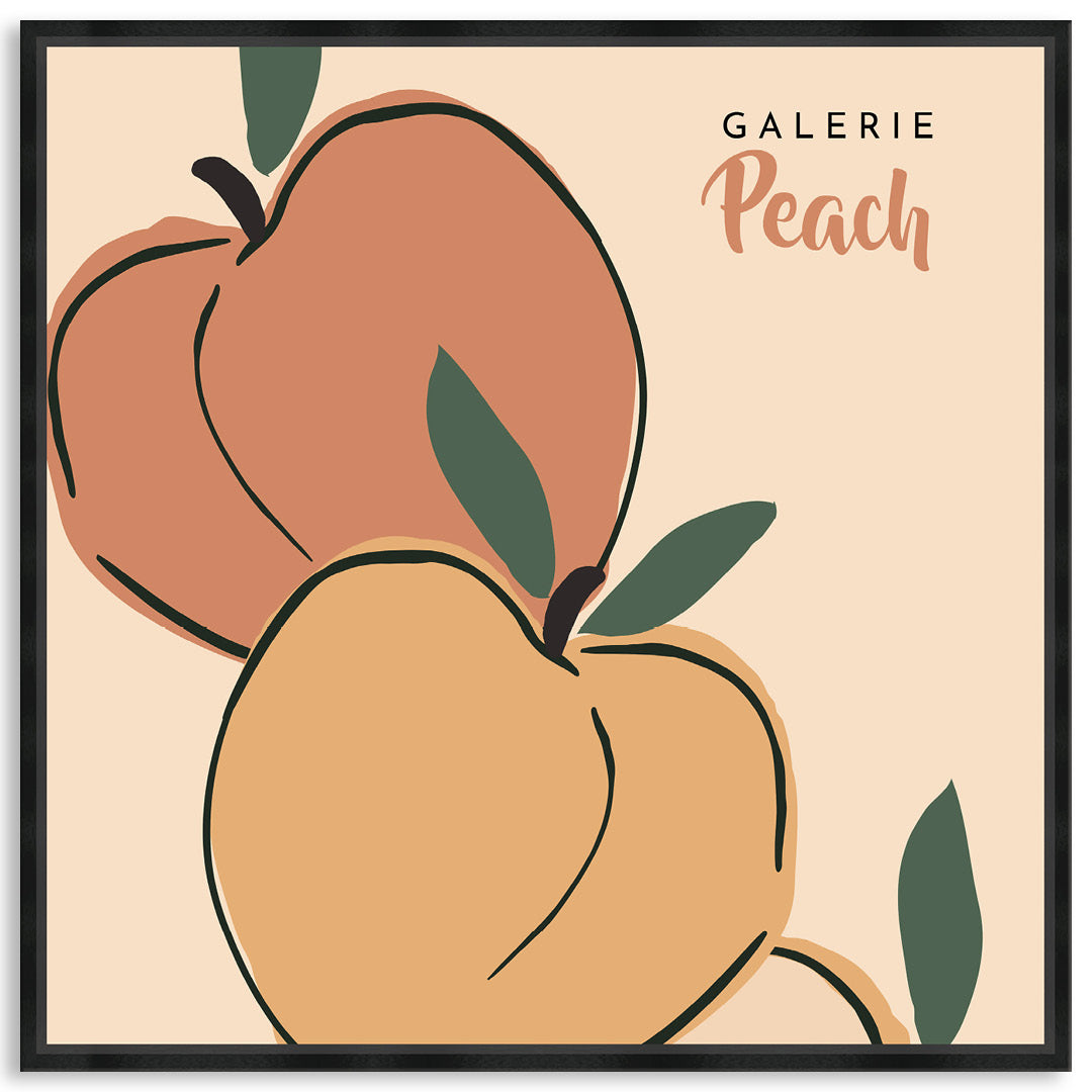 GALERIE PEACH I - Framed Canvas