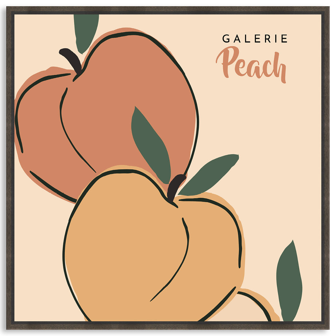 GALERIE PEACH I - Framed Canvas