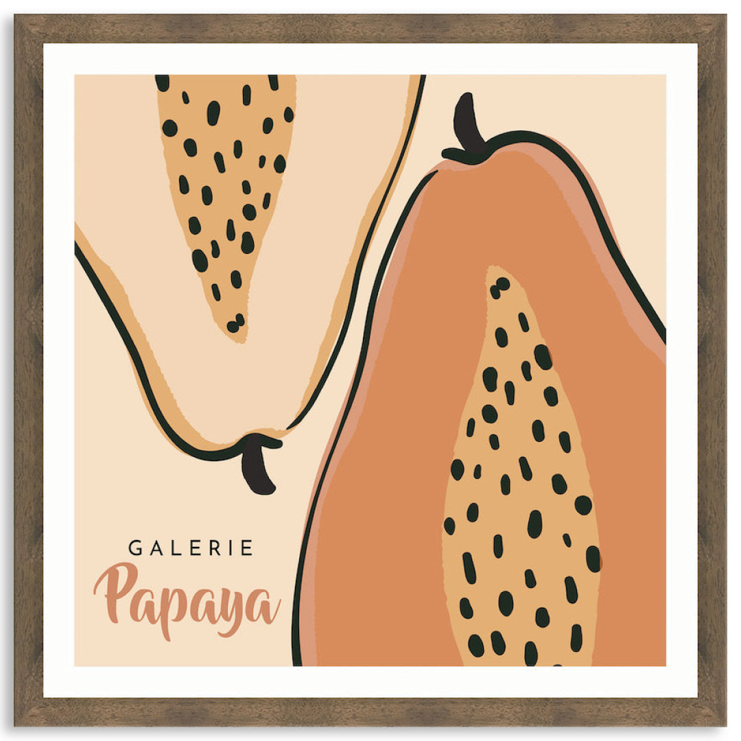 GALERIE PAPAYA I - Framed Print